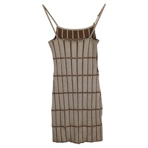 Jacquemus La Robe Maille Malha Minikleid in brauner Viskose