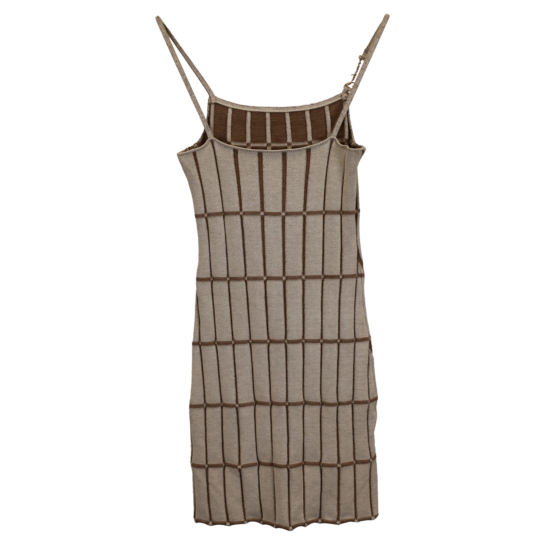 Jacquemus La Bademantel Maille Malha Minikleid aus brauner Viskose