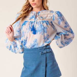 DISTANT ECHOES Denim SKORT