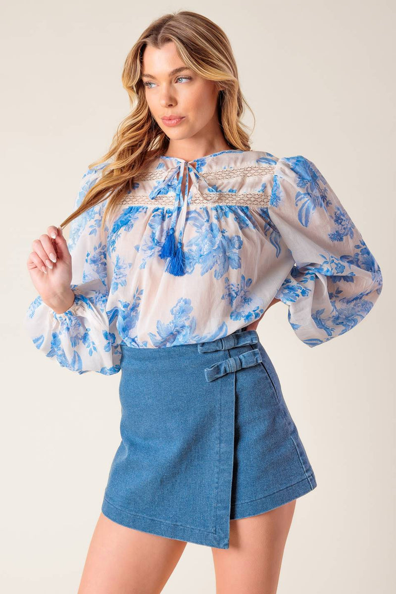 DISTANT ECHOES Denim SKORT