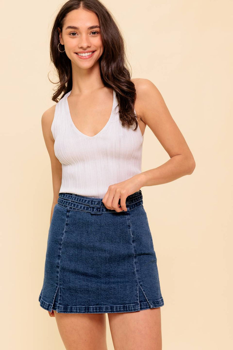 SONNTAG NACHMITTAG INDIGO SKORT