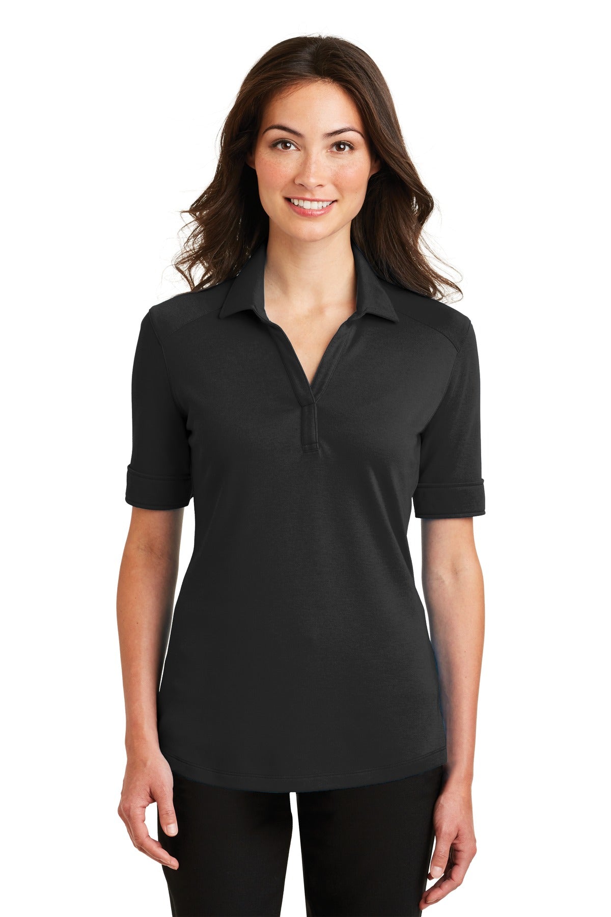 Port Authority Damen Seide Touch Interlock Performance Polo. L5200