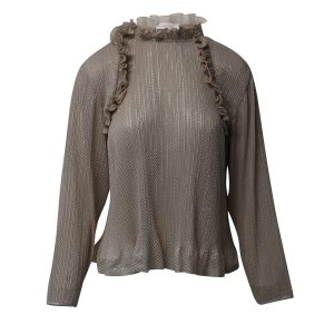 See by Chloe Rüschen Top aus süßem beige Polyester