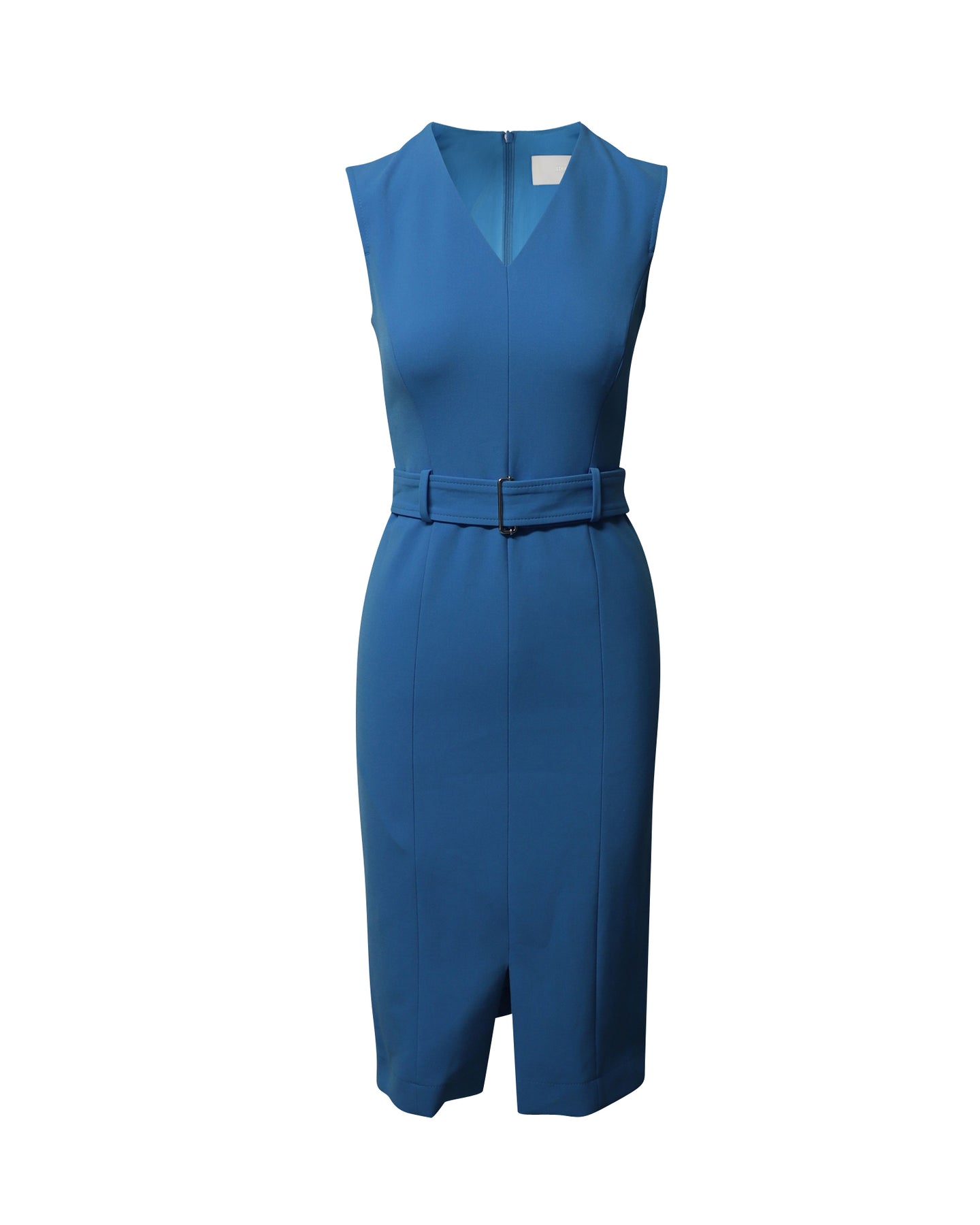 Boss Dadorina Midikleid mit Gürtel aus blauem Polyester