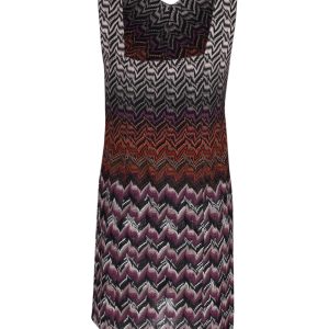 Missoni ärmelloses Mini-Kleid in mehrfarbigen Druck Cupro