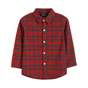 Lil Cactus Gingham Button-Up Hemd