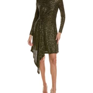 Taylor Sequin Mesh Embellished Minikleid