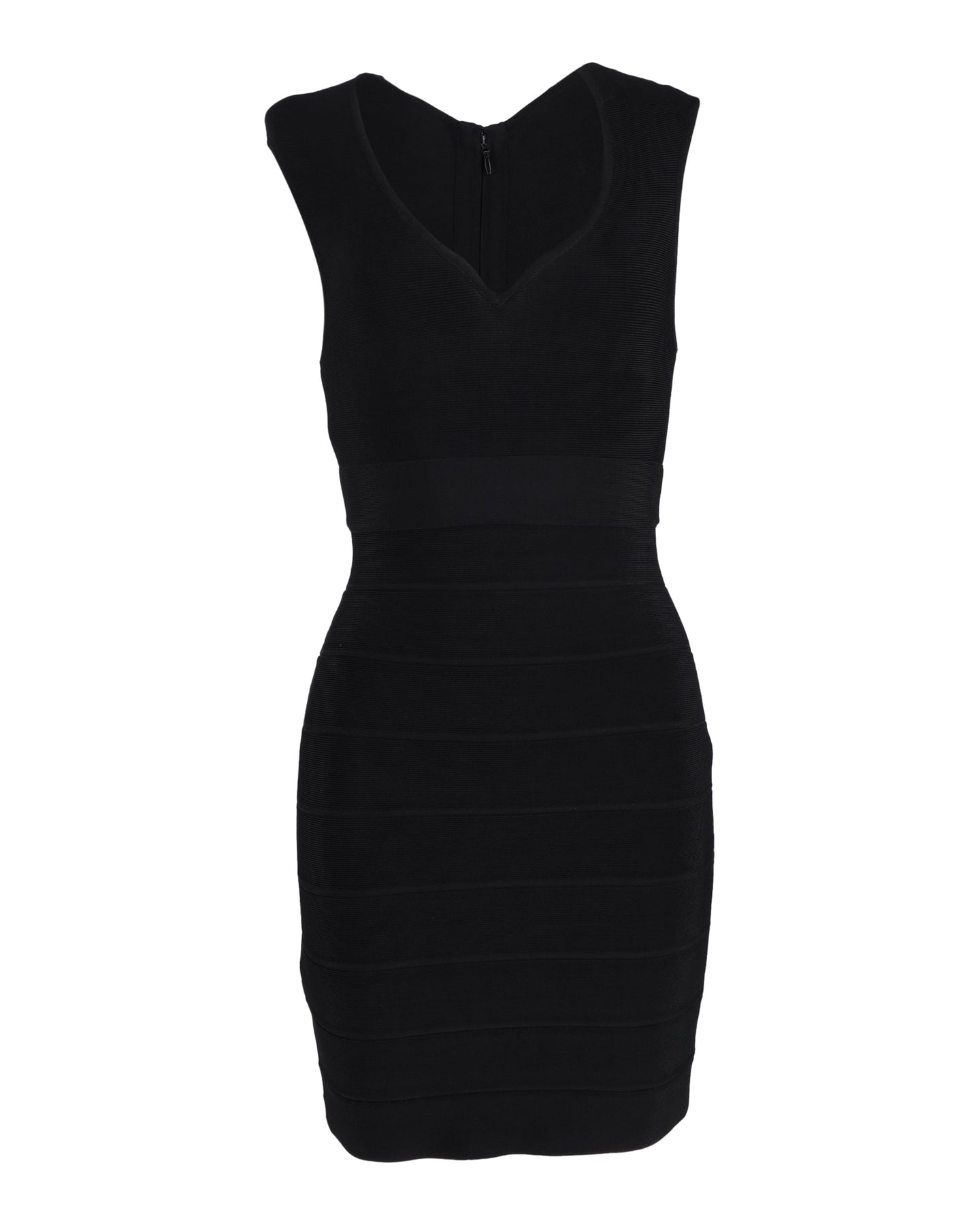 Herve Leger Bandage-Minikleid aus schwarzem Polyester
