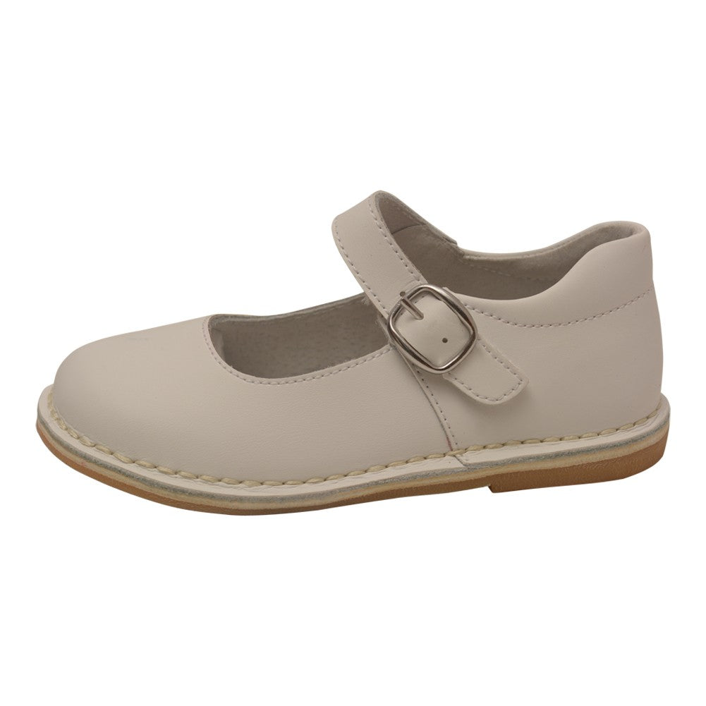 Mädchen Weiß Klassische Matte Leder Mary Jane Schuhe 11 Kinder