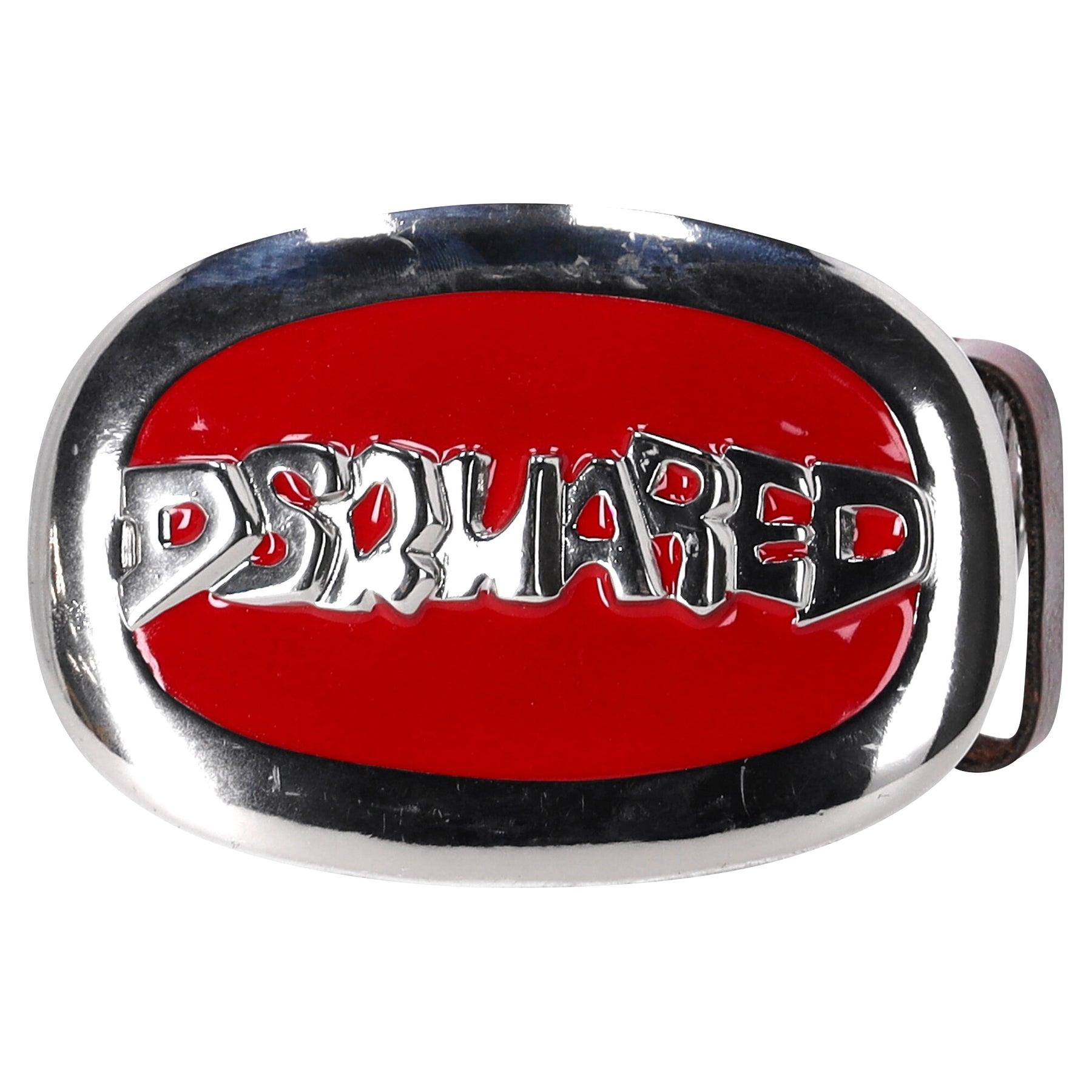 Dsquared2 Gürtel aus braunem Leder mit Logo-Plakette