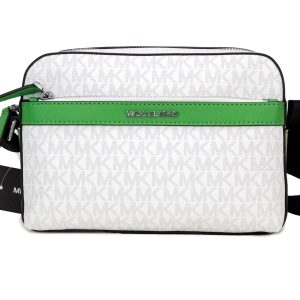 Michael Kors Cooper Small Bright Palm Signature PVC Utility Umhängetasche für Damen