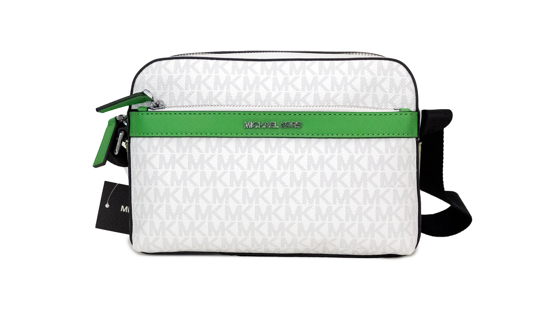 Michael Kors Cooper Small Bright Palm Signature PVC Utility Umhängetasche für Damen