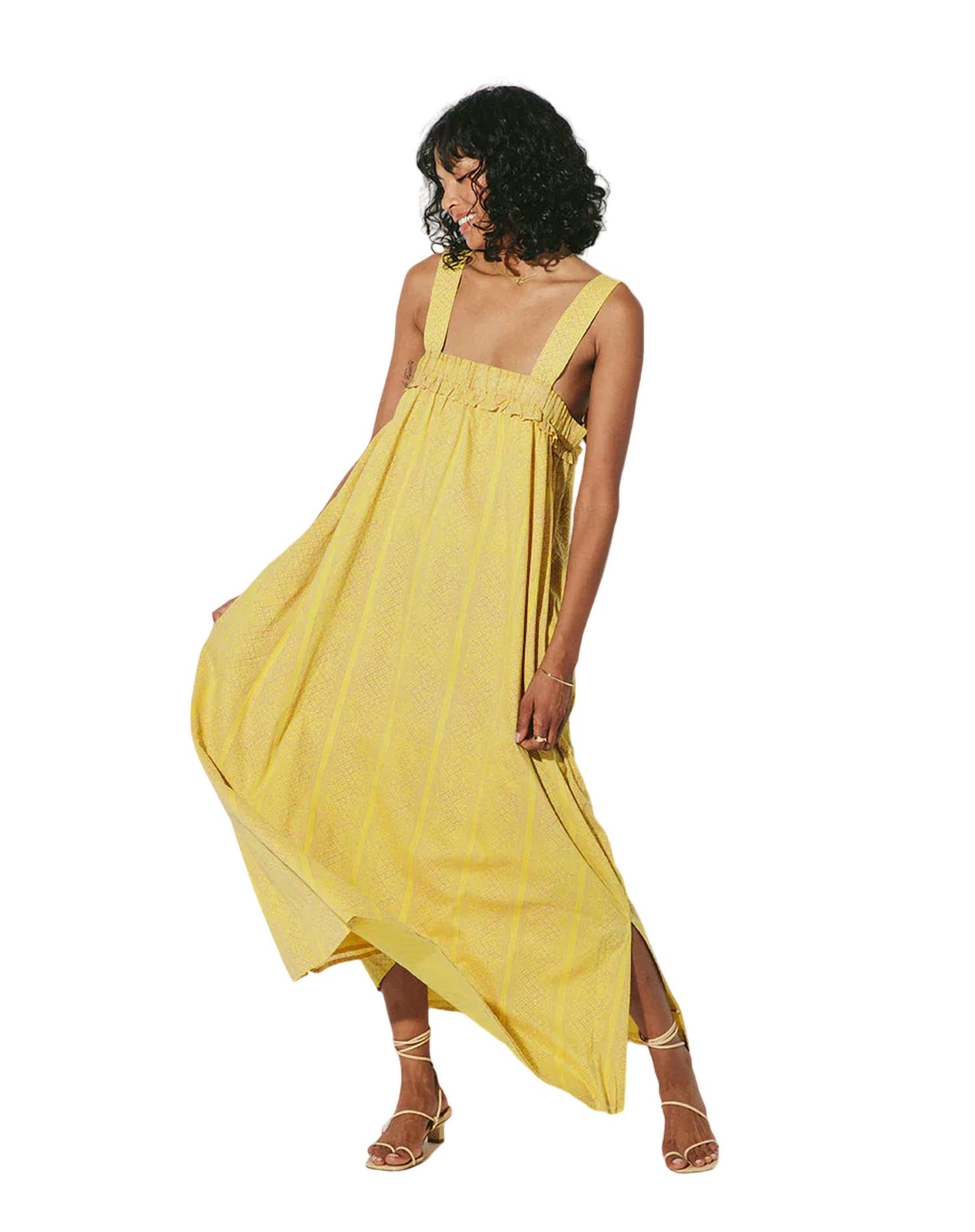 Melani Knöchel Kleid in Camellia