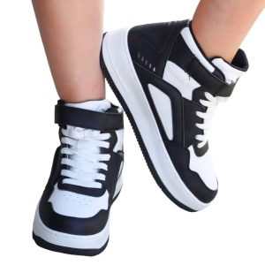 Damen Sneakers in weiß/schwarz