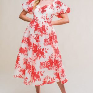 SUCCESSFULLY CUTE Gewebtes Midikleid