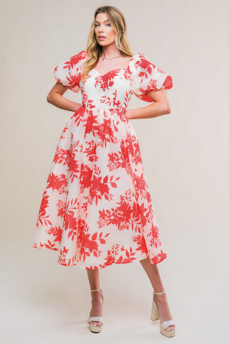 ERFOLGREICH CUTE gewebt MIDI Kleid