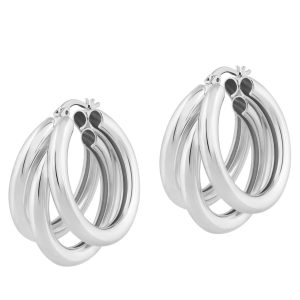 Nirvana Hoops in Silber