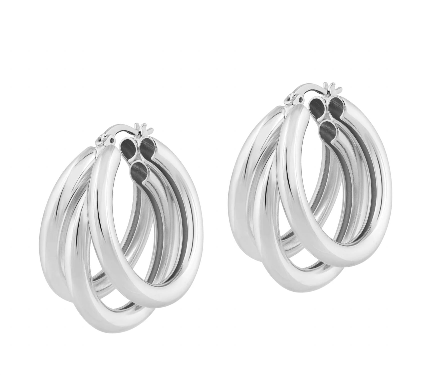 Nirvana Hoops in Silber