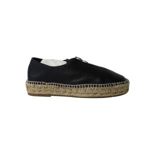 Alexander Wang Sneaker Devon Espadrille aus schwarzem Leder