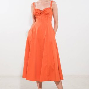 OCEANIC OPULENCE Gewebtes Midikleid