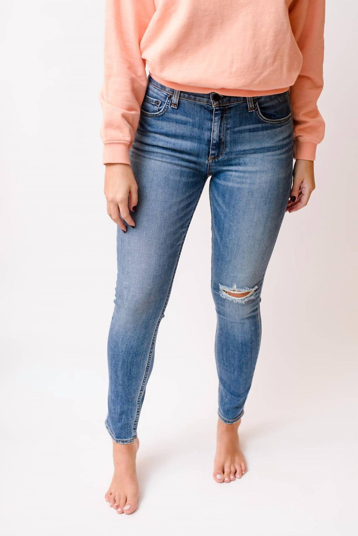 Mittelhohe Jax Jeans für Damen in Rockaway