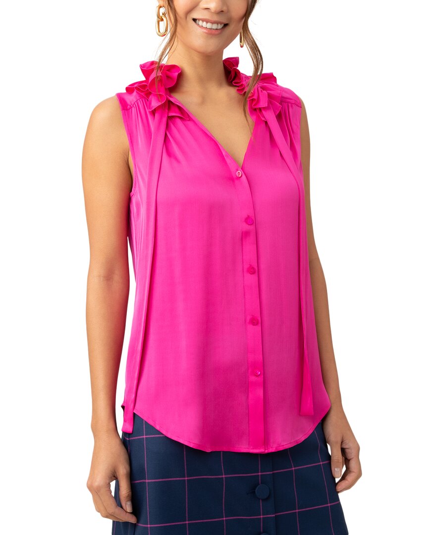 Trina Turk Cinzia Seidenblend Top