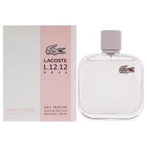 Lacoste eau de l.12.12 rose eau fraiche by lacoste for Damen – 3.3 oz edt spray