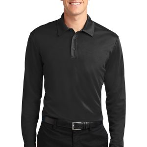 Port Authority Herren-Langarmpolo „Seide Touch Performance“. K540LS