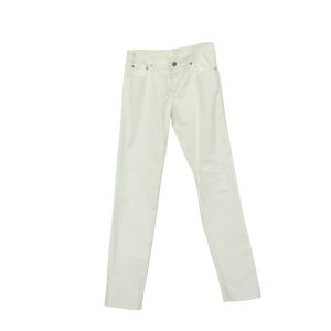 Iceberg x The Simpsons bestickte Hose aus creme Baumwolle 7748716527676