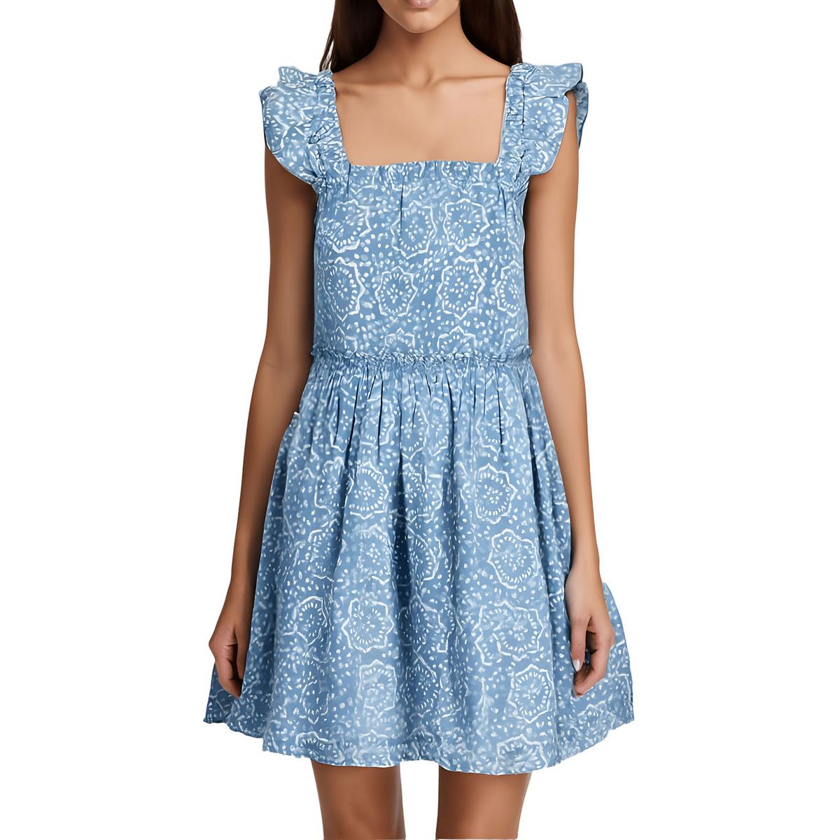 Minikleid aus bedruckter Baumwolle