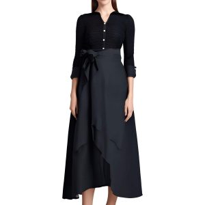 Pintuck Evening Kleid
