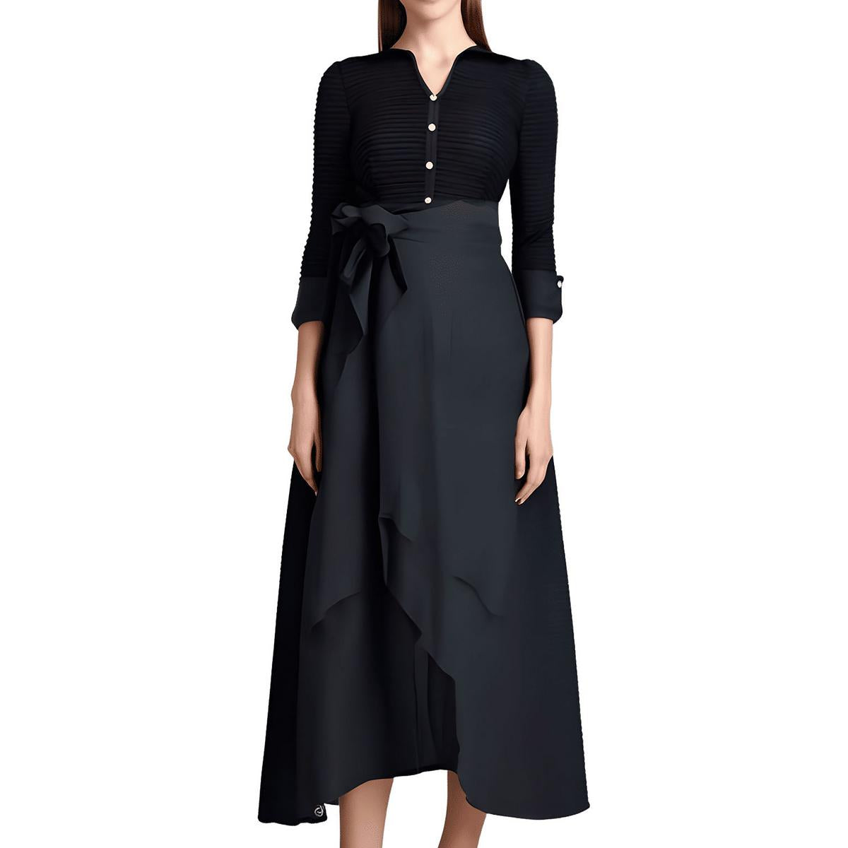 Pintuck Abendkleid
