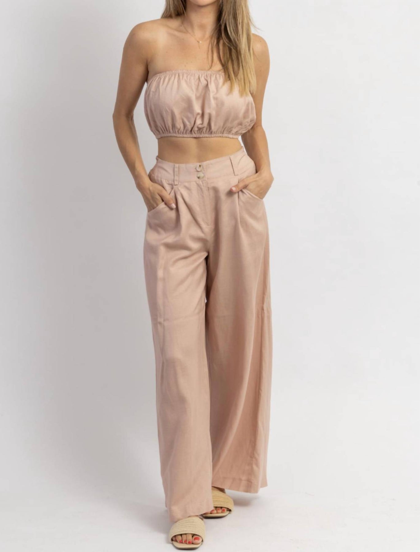 Lassen Sie uns Bounce Bubble Top Set in Mauve