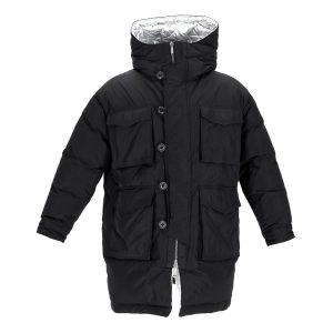 Dsquared² Puff Parka with Silber Futter aus schwarzem Polyester 7748705157180
