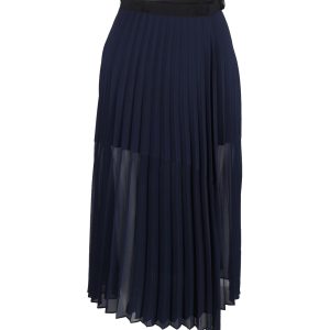 Sandro Pleated Rock in Marineblau Polyester 7748721410108