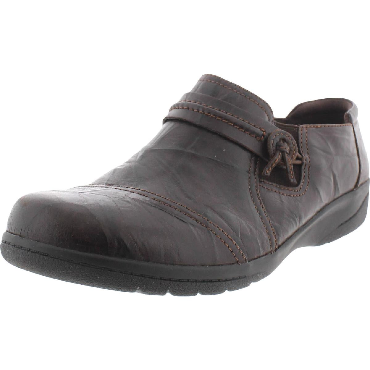 Cheyn Madi Leder Ortholite Slip auf Casual Loafer