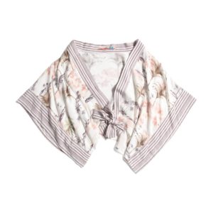 Bolero Jacke in Elfenbein, braun, rosa