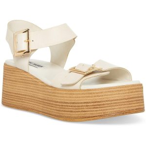Marka Plateau-Sandalen mit Knöchelriemen und Schnalle