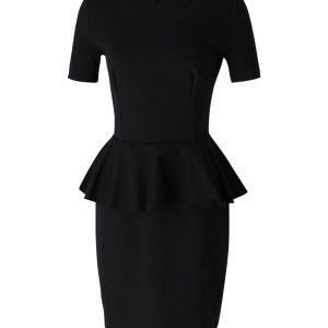 Stella McCartney Peplum Kleid aus schwarzer Baumwolle
