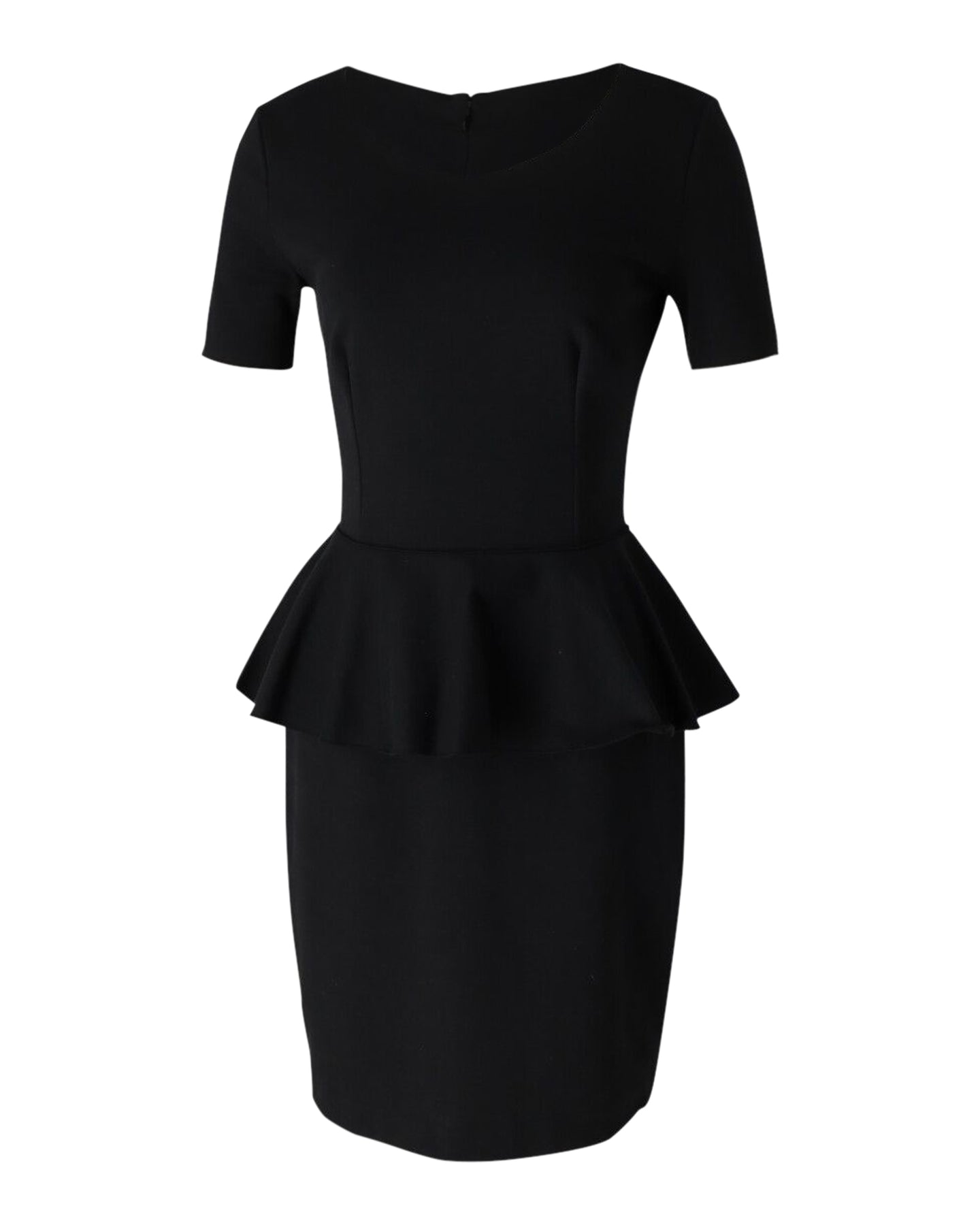 Stella McCartney Peplum Kleid aus schwarzer Baumwolle