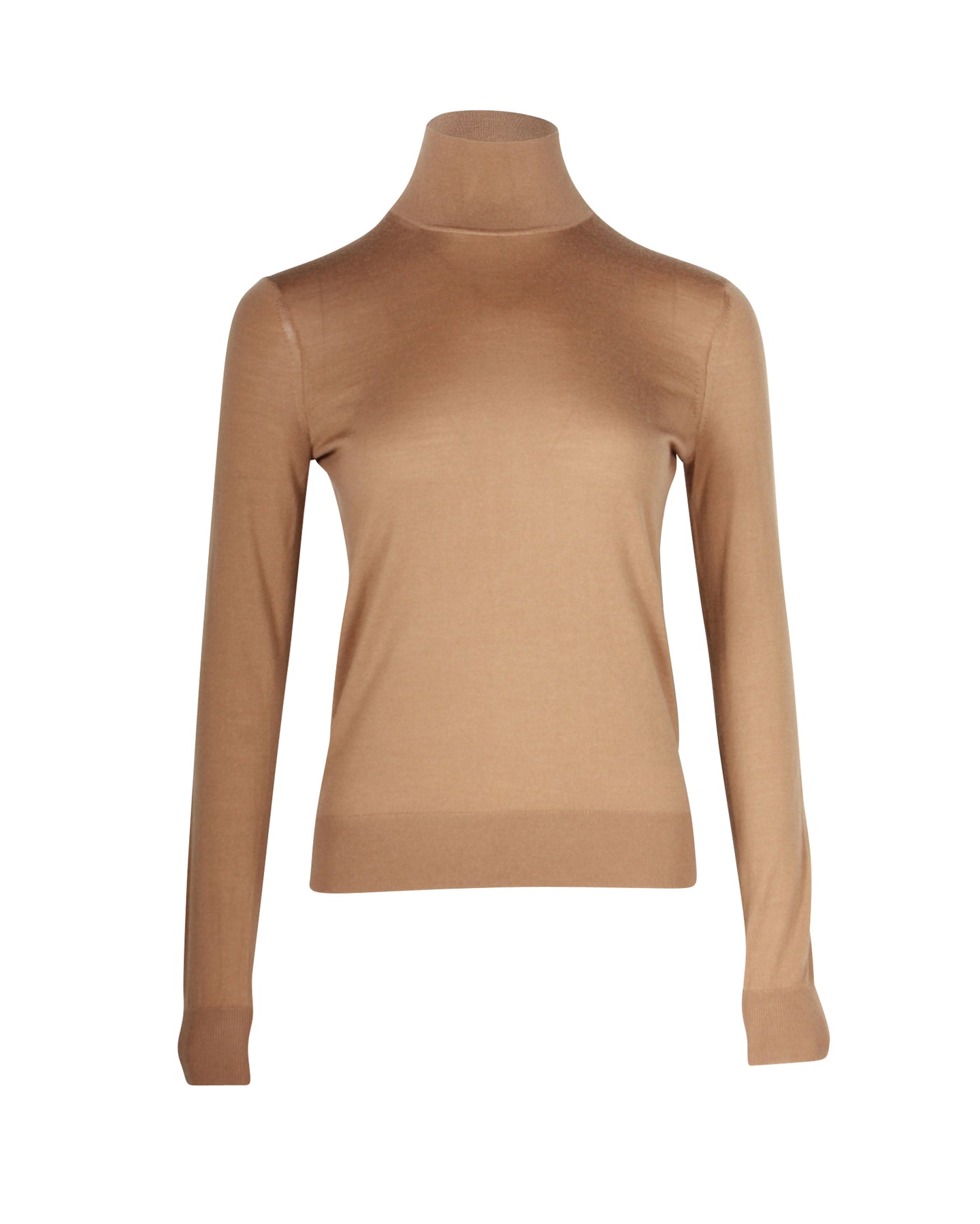 Theory Rollkragenpullover aus brauner Regalwolle