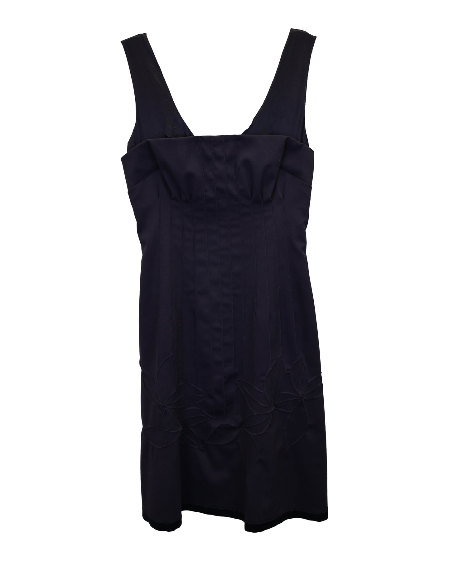 Philosophy Di Alberta Ferretti Minikleid aus ärmelloser Wolle in Marineblau
