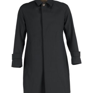 Loro Piana Storm System Raincoat in schwarze Wolle 7748722393148