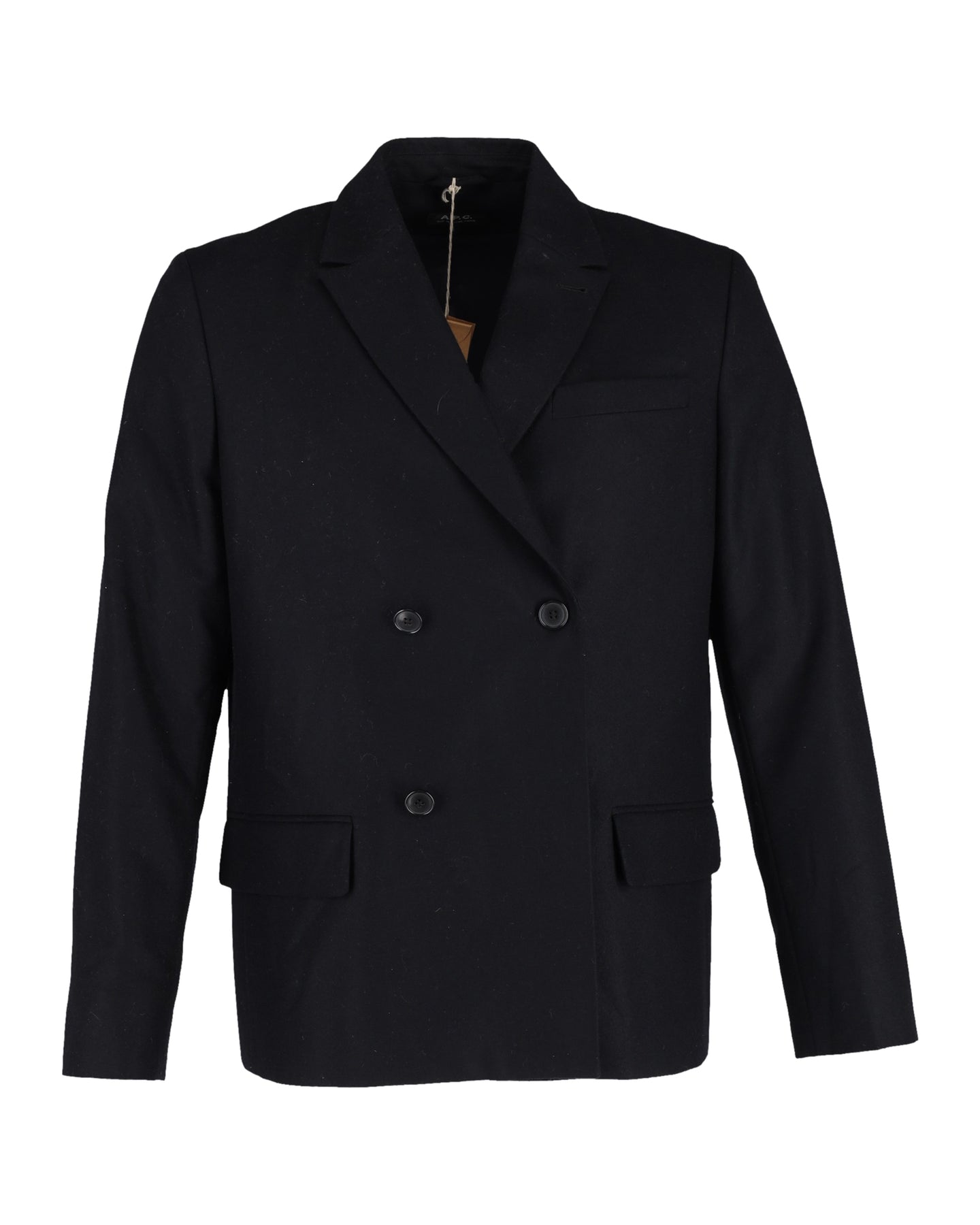 A.P.C. Zweireihiger Blazer aus dunkelblauer Wolle