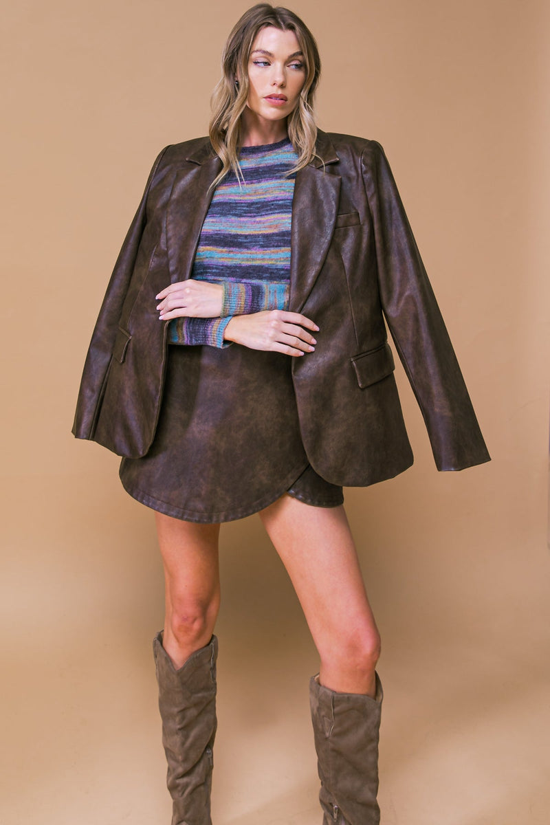 AUSSERGEWÖHNLICHES LOOK Imitat BLAZER