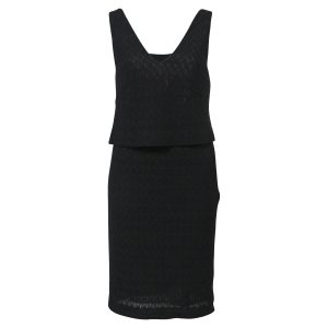Missoni V-Ausschnitt Kleid in schwarzem Rayon 7748706435132