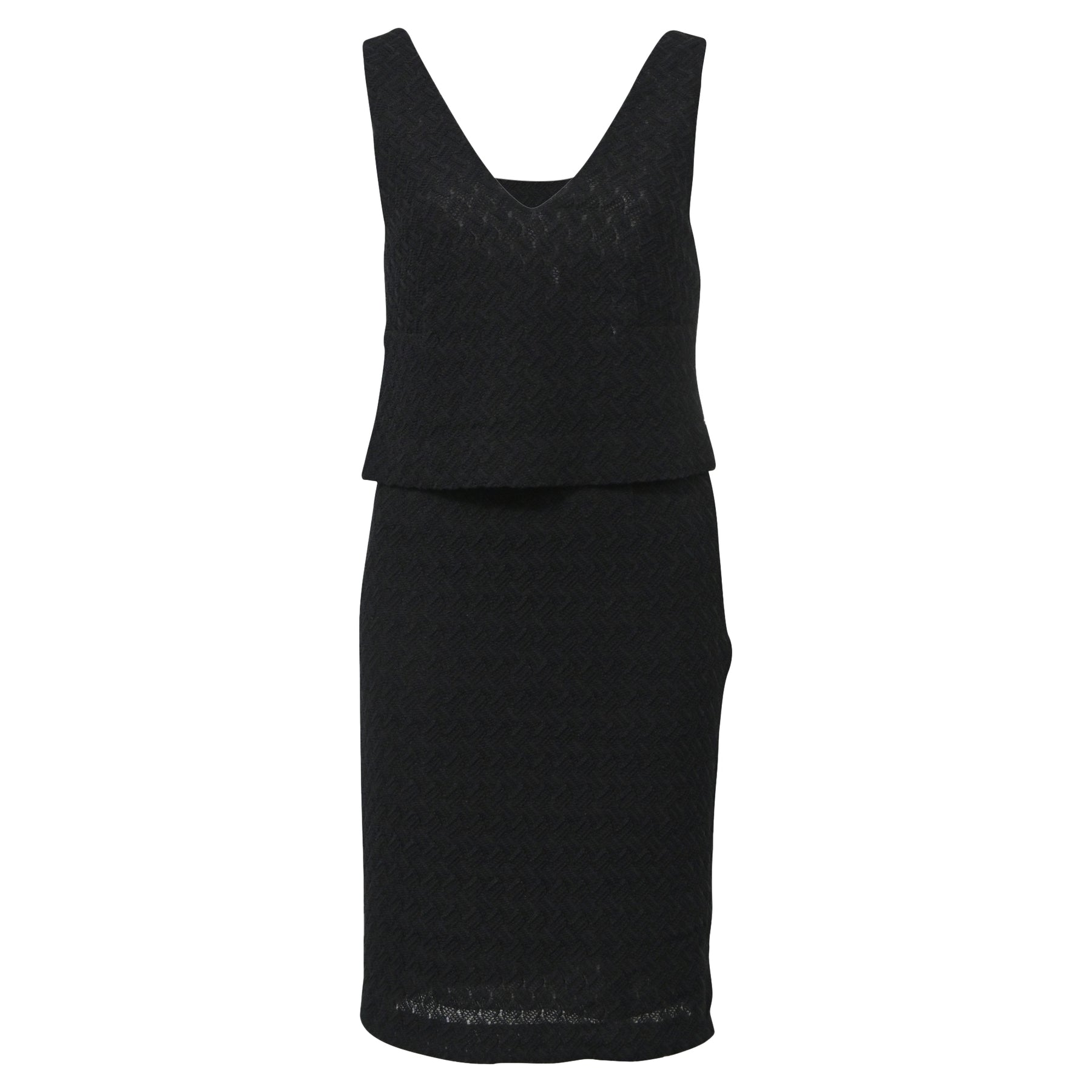 Missoni Kleid mit V-Ausschnitt in Schwarz