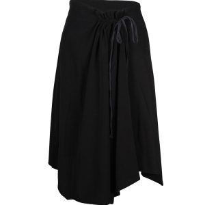 Ann Demeulemeester Rock mit Tunnelzug aus schwarzer Wolle