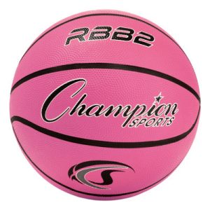 Champion Sports Kinder Gummi Basketball Rosa