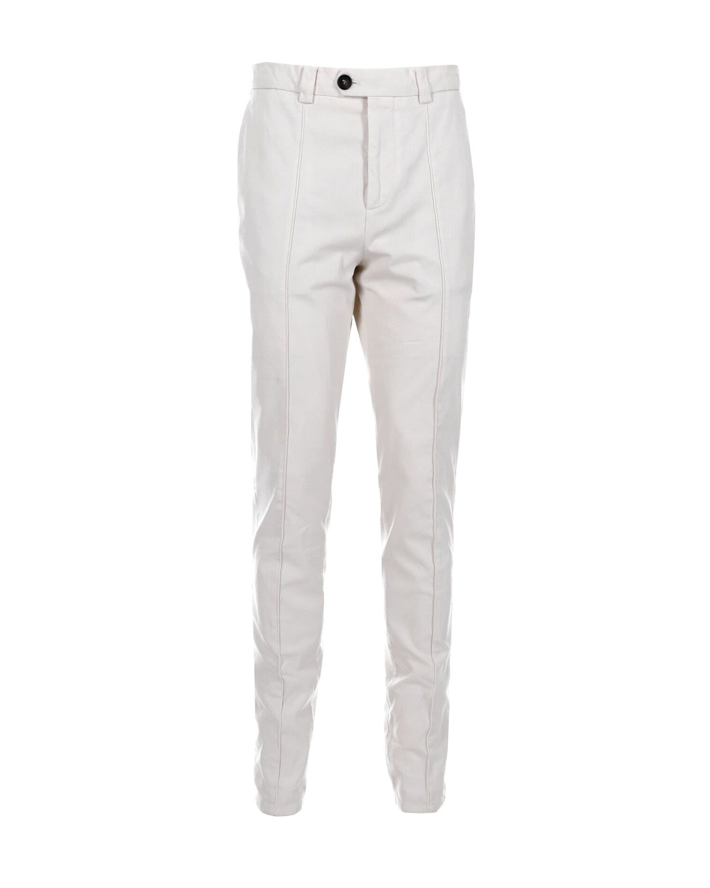 Brunello Cucinelli Slim-Fit Hose aus weißer Baumwolle